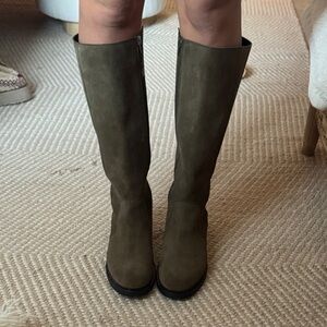 Anthropologie Olive Heeled Boots